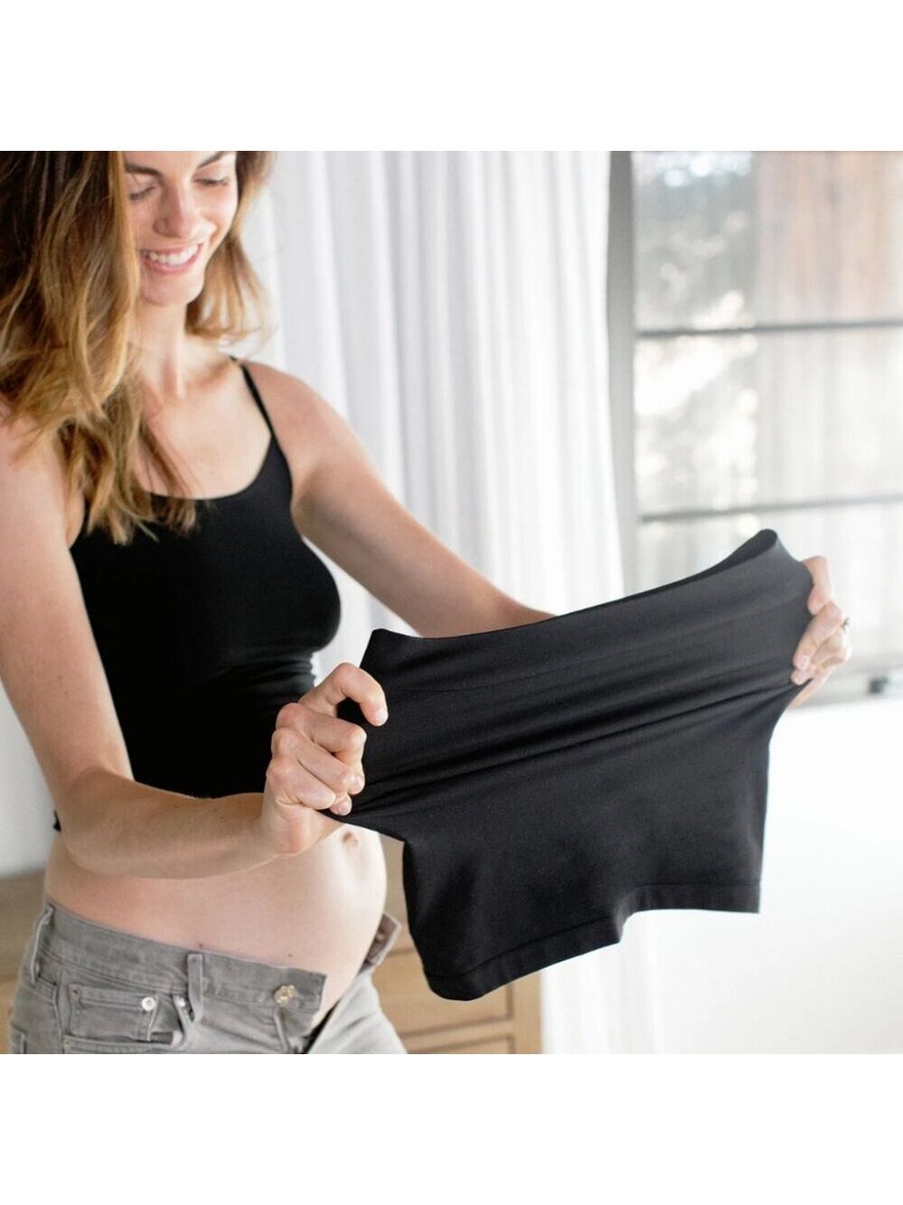 Ingrid Isabel Bella Band Size 1 Black Maternity Support Stretch Pregnancy Clothi